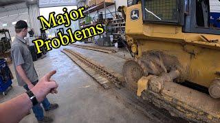 Weird undercarriage problems with dozer tracks I have never seen before