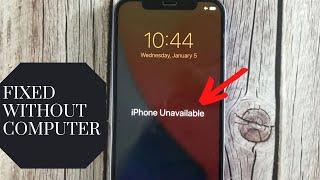 How to unlock Unavailable iPhone without computer & losing data