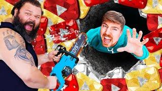 1000 YouTubers vs Worlds Strongest Man!