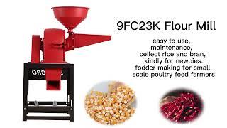 High capacity disc mill pulverizer use for corn, red chili