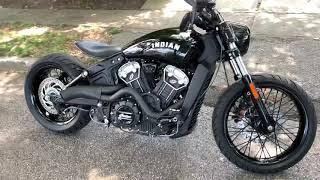 Indian Scout bobber custom - 200mm rear tire