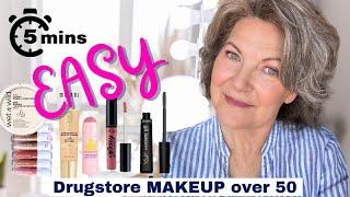 On the Go | Drugstore Makeup Over 50 In Five Minutes