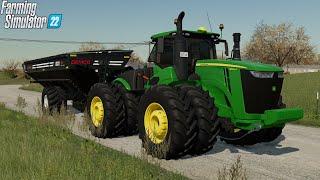 NEW JOHN DEERE 9R EARLY PREVIEW FIRST LOOK | Farming Simulator 22