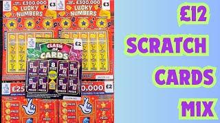 £12 UK lotto scratch cards  mix