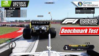 F1 2020 Run Benchmark Test with Nvidia GeForce RTX 2060 Full HD 1080p