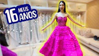 MEUS 16 ANOS !! Escolhendo Vestidos da Minha Festa de Aniversário | Luluca