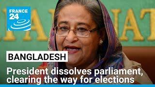 Bangladesh’s president dissolves parliament, clearing the way for elections to replace ousted leader