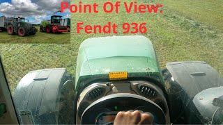  POV: Du kører græs fra med Fendt 936 + Fliegl ASW 281