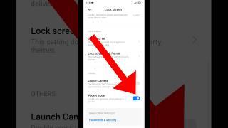 Pocket Mode | Pocket Mode Android | Pocket Mode off