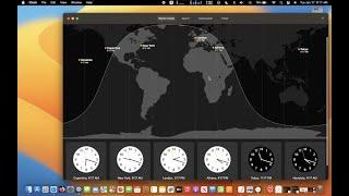 How to Add Time Zone Clocks to New Clock App on macOS Ventura