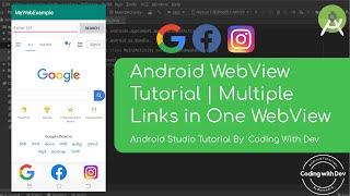 Android WebView Tutorial | Multiple Links in One WebView | webview android studio | Android Studio