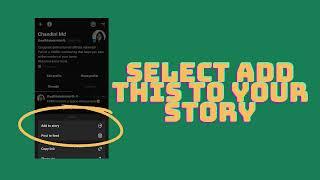 How to add thread link to insta story
