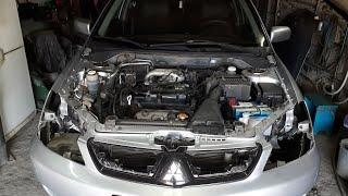 Mitsubishi Lancer 9.Как снять фару.How to remove the headlight.