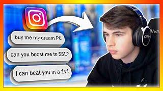 I said YES to every Instagram DM for 24 hours... (Rocket League)