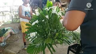 Process of making a One-side Flower Arrangement || Mr. Florist vlog