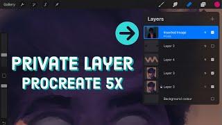 Private Layers in Procreate 5x | Quick Short Tutorial.