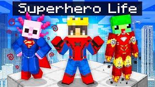 Having A SUPERHERO Life In Minecraft!