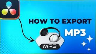 Export MP3 Audio File  | DaVinci Resolve