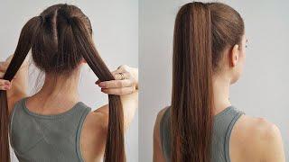 NEW! PONYTAIL IN THREE STEPS. HAIR TUTORIAL