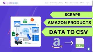 Extract Amazon products data to CSV