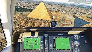 Египетские пирамиды в Каире - Microsoft Flight Simulator