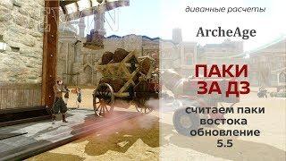 Archeage 5.5: Региональные товары. Расчет ДЗ-паков  востока