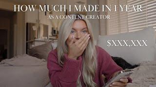 how much I make as a content creator