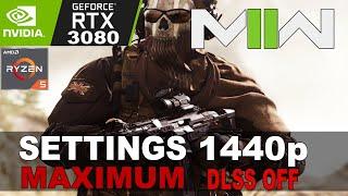 COD MW2 BETA | RTX 3080 RYZEN 5 5600X | 1440p MAX SETTINGS BENCHMARK DLSS OFF