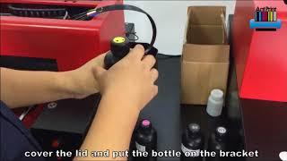 【AP-A4UV Installation Video】HD Ant Print Brand A4 Smallest Size UV Flatbed Printer