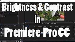 How to change brightness and contrast in Premiere Pro CC