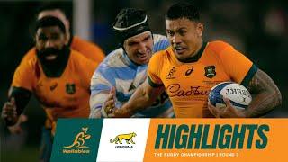 Wallabies v Argentina Extended Highlights | Round 3 | TRC 2024