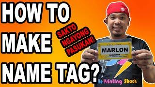 HOW TO MAKE NAME TAG USING MICROSOFT WORD | The Printing Shock | Marlon Ubaldo