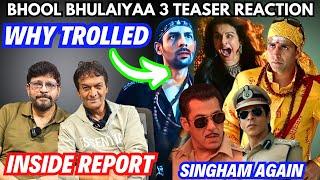 Bhool Bhulaiyaa 3 Movie Teaser Reaction | Singham Again | Inside Report | Ajay Devgn | Akshay | SRK