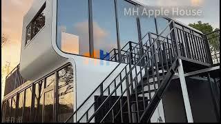 MH Apple Capsule House#containerhouse #containerhome #container #foldingcontainer #capsulehouse