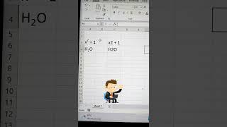 Subscript/Superscript Trick In Excel  | Excel Tips And Tricks #shorts #howto #excel #msexcel #tips