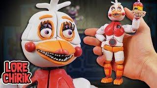 Making Funtime Chica from Five Nights at Freddy's 6 Pizzeria Simulator in POLYMER CLAY!