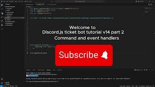 Discord.js ticket bot tutorial v14 part 2