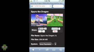 PSX4ALL: How To Get Spyro the Dragon iPhone,iPad or iPod Touch