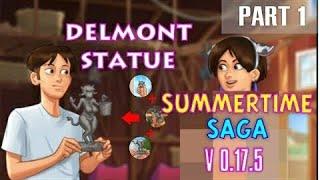SummertimeSaga how to find the missing parts of the delmont statue