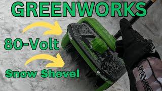 Greenworks 80-Volt 12-Inch Cordless Electric Snow Shovel Review