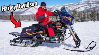 Harley Davidson Snow Bike!