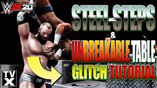 How to GLITCH the STEEL STEPS and UNBREAKABLE TABLE in WWE 2K20! **After Patch** [GLITCH TUTORIAL]