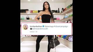 Kim Kardashian Promotes New  Balenciaga Campaign