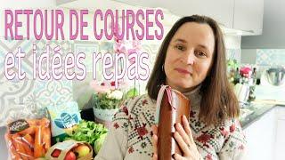 RETOUR DE COURSES ET IDEES REPAS (janvier 2025)