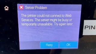HP printer could not connect to web services error
