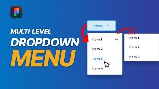 How to Make Figma Dropdown Menu Animation - Figma Dropdown Menu Hover