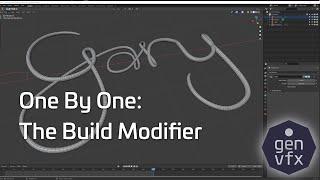 ONE BY ONE - The Build Modifier in Blender