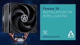 Freezer 36/Freezer 36 CO/Freezer 36 Black Installation on Intel