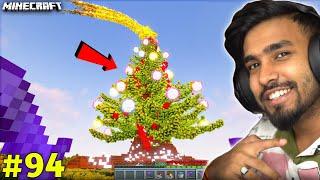 TECHNO GAMERZ BUILD A CHRISTMAS TREE HOUSE IN MINECRAFT I TECHNO GAMERZ I UJJWAL GAMING