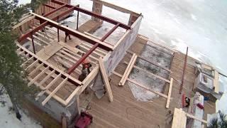 Building a boathouse in Muskoka